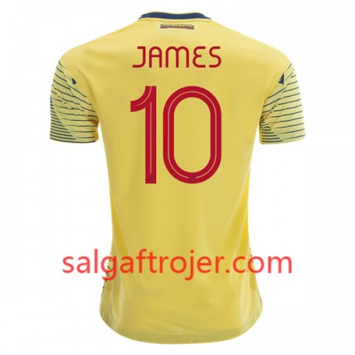 Colombia Fodboldtrøjer James Rodriguez 10 Hjemmebanesæt Copa América 2019 Kort ærmer Colombia Fodboldtrøjer James Rodriguez 10 Hjemmebanesæt Copa América 2019 Kort ærmer